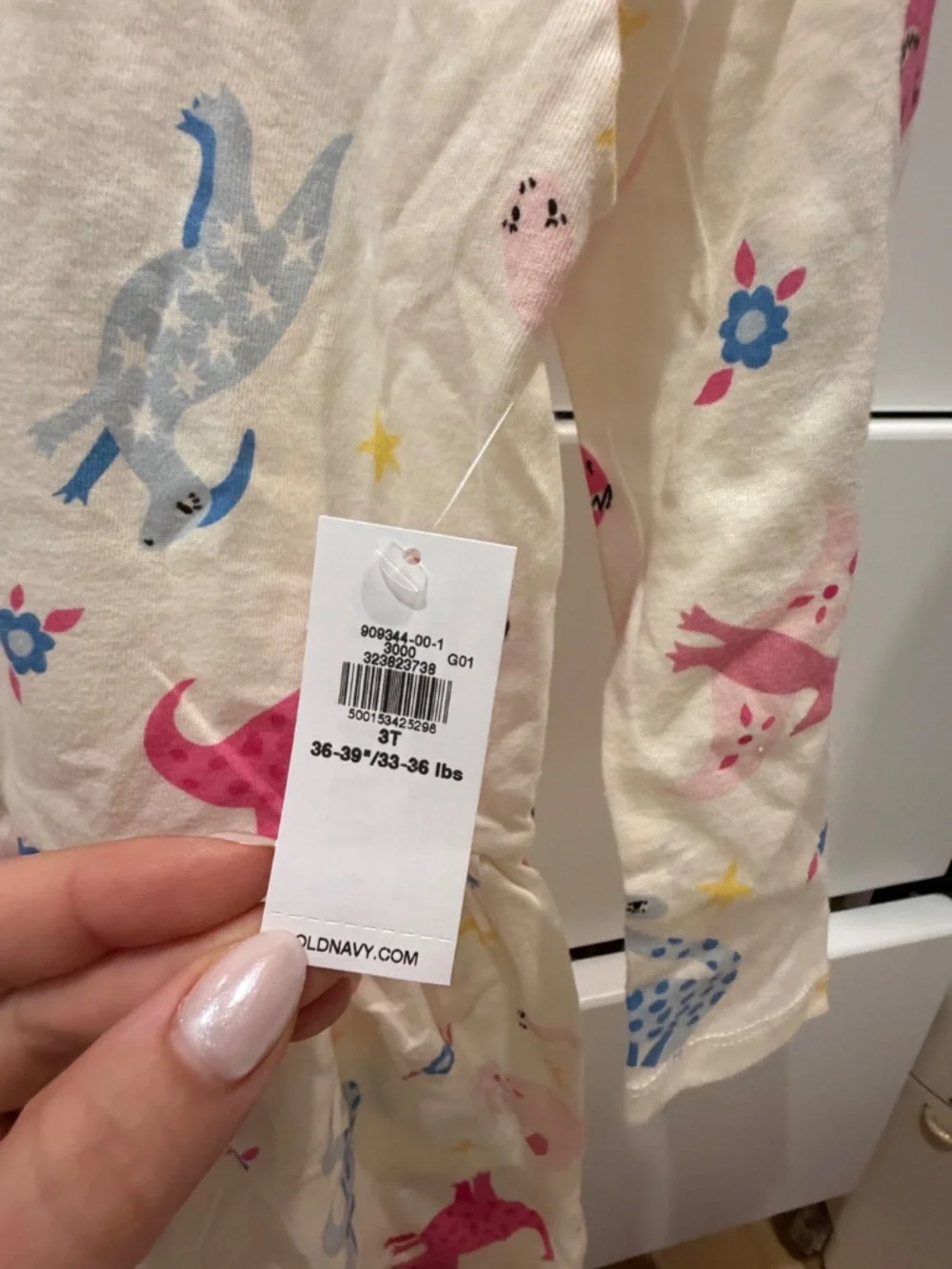 girls cotton dinosaur dress 3T NWT